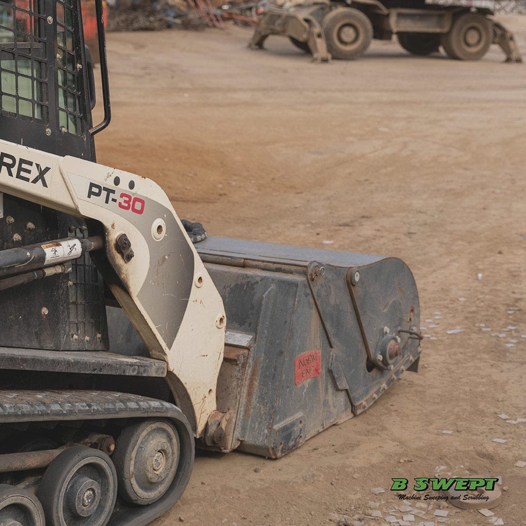 Bobcat sweeping harsh environment